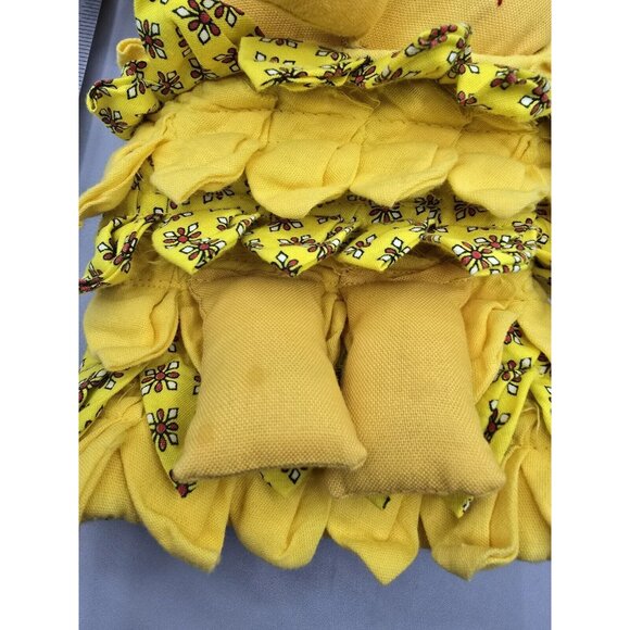 Embroidered Folk Art Yellow Elephant Oven‎ Mitt Handmade in Thailand - Picture 7 of 7